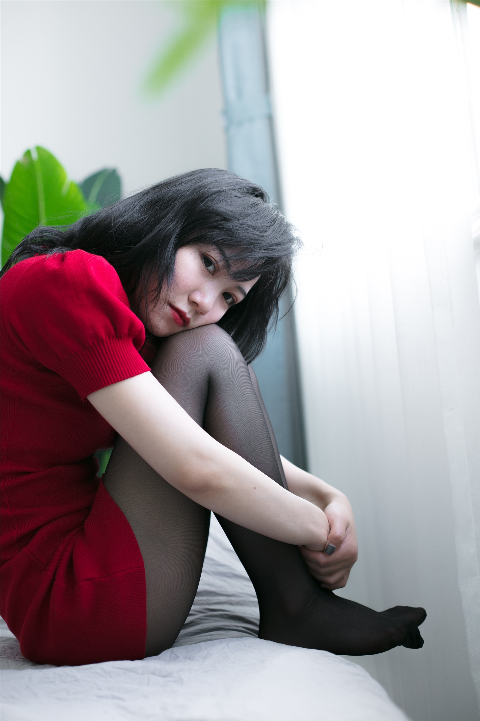 奈丝写真 NO.080 小啊刀-红裙黑丝